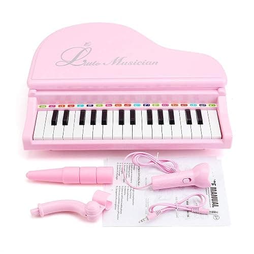 Amy&Benton Toddler Piano Toy for Baby Girls Pink Toy Piano Keyboard for 2 3 4 Year Old Birthday Gifts for Girls thumbnail 7