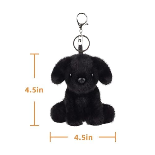 Apricot Lamb Plush Labrador Dog Puppy Stuffed Animal Soft Keychain for Kids Bag, Purse, Backpack, Handbag thumbnail 6