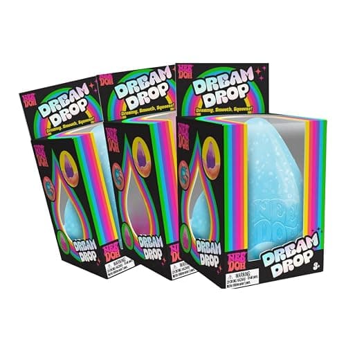 Schylling NeeDoh Dream Drop - Sensory Toy with Groovy Goo Filling - Three Random Colors - Ages 3 and Up - 3 Pack - Image 1