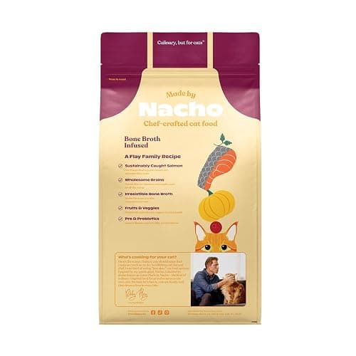 Made by Nacho Dry Cat Kibble 11lb Bag, High Protein and Grain-Friendly Premium Cat Food, Sustainably Caught Salmon and Pumpkin, Infused with Bone Broth for Hydration, Limited Ingredients, Single Bag thumbnail 2