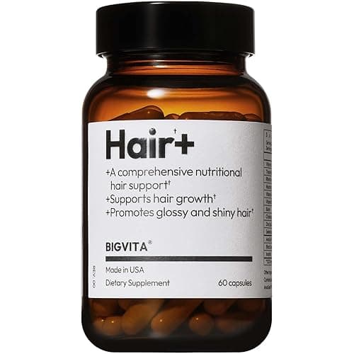 BigVita Hair Growth Supplement, Lab Tested for Thicker, Fuller Hair, Faster Growth with AnaGain™ Nu, Black Sesame Extract, Biotin, for Women & Men, Vegan, Made in USA – 2 Month Supply - Image 1