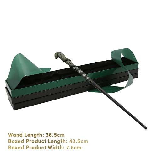 Harry Potter Slytherin Mascot & Traits Wand - Second Edition Collectible with Serpent Design & House Inscription - 14" Replica with Premium Display Box - Ideal for Fans & Collectors - Not a Toy thumbnail 6