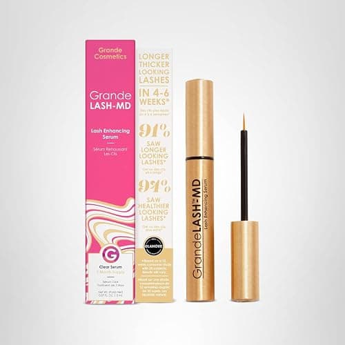 Grande Cosmetics GrandeLASH-MD Lash Enhancing Serum - Peptide & Vitamin Infused Formula for Longer, Thicker, Fuller Looking Lashes - Ophthalmologist Tested, Cruelty-Free thumbnail 7