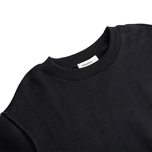 Amazhiyu Women Cropped Sweatshirt Long Sleeves Pullover Fleece Crop Tops thumbnail 5