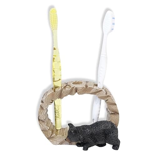 Needzo Black Bear Toothbrush Holder