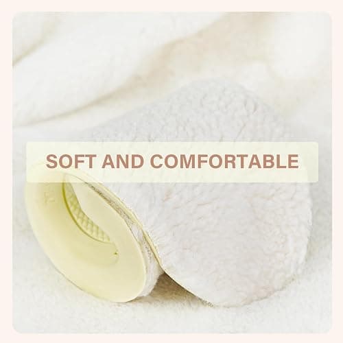 Sheepskin Insoles Women Men Wool Insoles with Arch Support, Fleece Boot Inserts Replacement for UGG Slippers W10 thumbnail 4