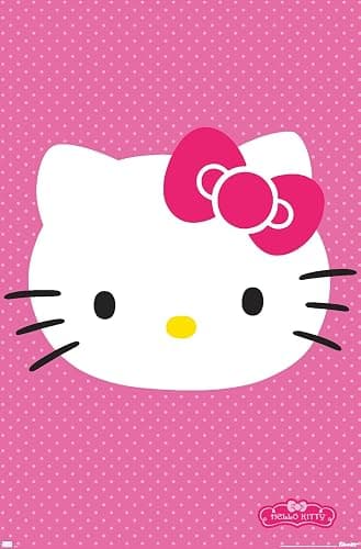 Trends International Unframed Poster Prints, Hello Kitty Face - Image 1