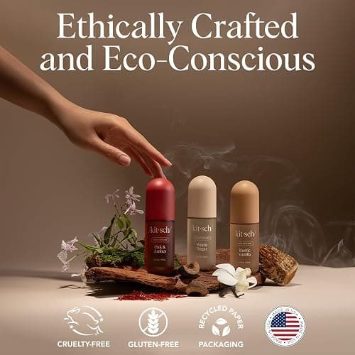Kitsch Hair Perfume for Women - Oak & Amber | Clean, Deodorizing & Patented Odor-Eliminating Technology Hair Spray & Body Mist - Freshen Hair, Body & Pillows- Berries and Blooming Jasmine Scent - 50mL thumbnail 8