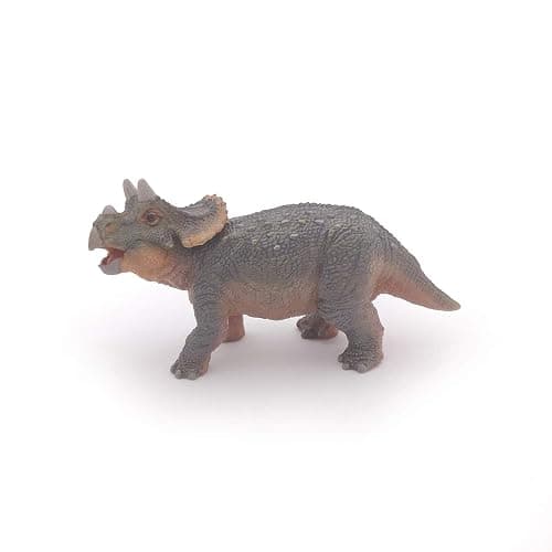 Papo - Figurine dinosaure - Bébé Tricératops, Premiers Pas dans le Monde des Dinosaures pour Enfants dès 3 Ans - Découverte Préhistorique et Éveil Scientifique thumbnail 6