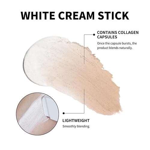 Double-head Blanc Cover Cream Stick, Color Changing Foundation Stick. (Light) thumbnail 3