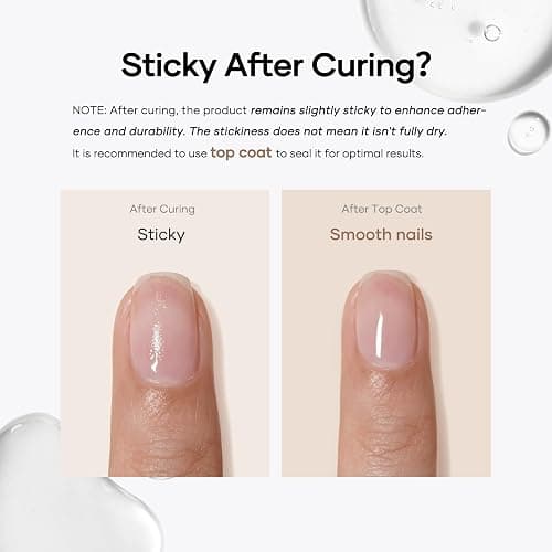 COLORTIFIC Builder Nail Gel, 2 Pcs 15ml 7 in 1 Clear Builder Gel for Nails Strengthener Apex Thickening Extension Rhinestone Glue in a Bottle thumbnail 7