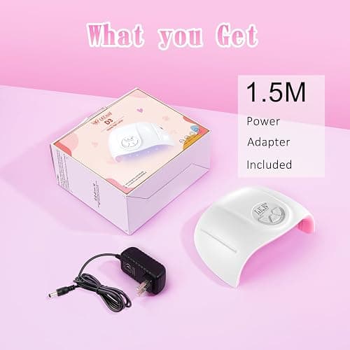 Wisdompark UV Nail Lamp, 72W UV Light for Gel Nails with 21 LED Lights Nail Lamp 3 Speed Timer Fast Curing Poly Gel Polish, Professional Manicure Lamps for Home Salon Nail Art Tools thumbnail 7