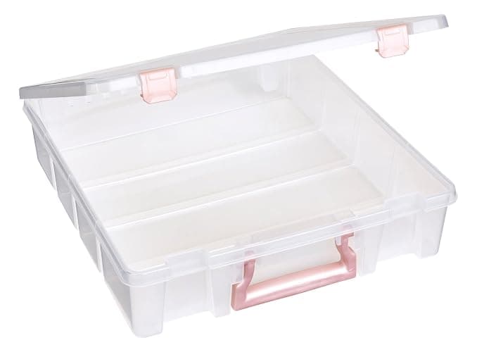 ArtBin 6955RL Super Satchel Compartment Box Clear Craft Organizer Storage Case - Rose Gold, Pack of 1 thumbnail 2