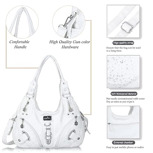 Angelkiss Hobo Purses and handbags for Women Satchel Handbag Women Purses Large Daily Shoulder Bags | Purses, handbags, Handbag, Women Purses, Large, Daily thumbnail 5