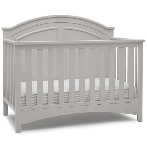 Delta Children Perry 6-in-1 Convertible Crib - Greenguard Gold Certified, Moonstruck Grey thumbnail 9