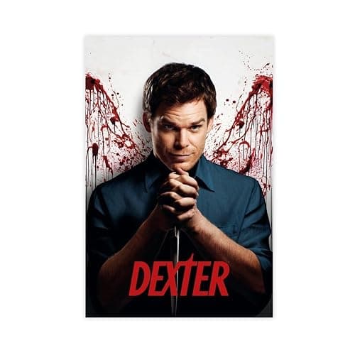 XINSHUDA Dexter TV Series Poster School Classroom Dormitory Birthday Gift 6 Canvas Poster Wall Art Decor Print Picture Paintings for Living Room Bedroom Decoration Unframe:12x18inch(30x45cm) - Image 1