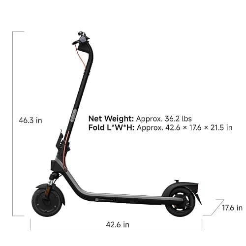 Segway Ninebot E2 Plus II/E2 Pro/E3 Pro Electric Scooter, 15.5–20 MPH, Long Range, Dual Elastomer Suspension (E3 Pro only), Foldable Adult Scooter, UL 2272 & 2271 Certified thumbnail 15