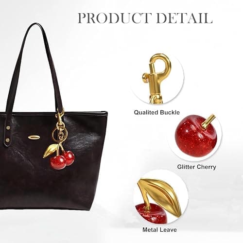 Unistybag Purse Extender Chain Vintage Bag Extender Chains Cherry Bag Charms Handbag Strap Replacement Chain for Women Handbag thumbnail 3