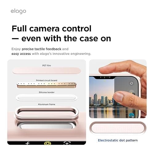 elago for iPhone 17 Case, Premium Magnetic Silicone Case, Compatible with MagSafe, Liquid Silicone Material, Protective Cover, Shockproof, Slim Phone, 6.3 inch (Lovely Pink) thumbnail 3