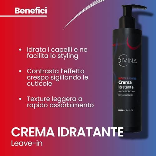 Kit Definizione Idratante per capelli mossi, ricci, super ricci e afro Natural&Amazing di DIVINA BLK, 4 prodotti inclusi, trattamento completo thumbnail 4