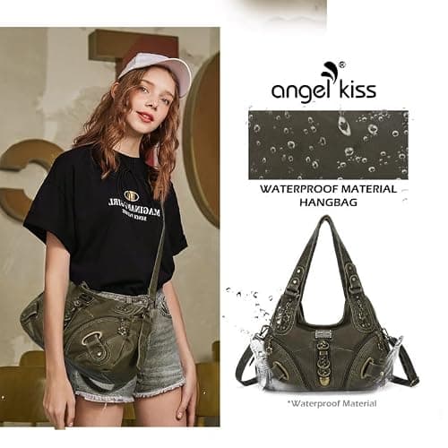 Angelkiss Hobo Purses and handbags for Women Satchel Handbag Women Purses Large Daily Shoulder Bags | Purses, handbags, Handbag, Women Purses, Large, Daily thumbnail 7