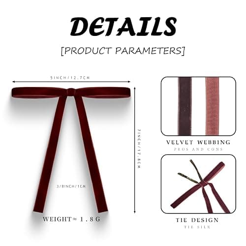 Miacollie Velvet Christmas Bows (24 Pack) - Premium PreMade Wired Ribbon Bows for Christmas Tree Decor, Xmas Wreaths - Vintage Elegant Holiday Decorations (Burgundy) thumbnail 3