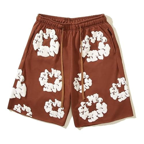 Sudiup Y2K Men's Shorts Women's Foam Sports Shorts Hip hop Pants thumbnail 4