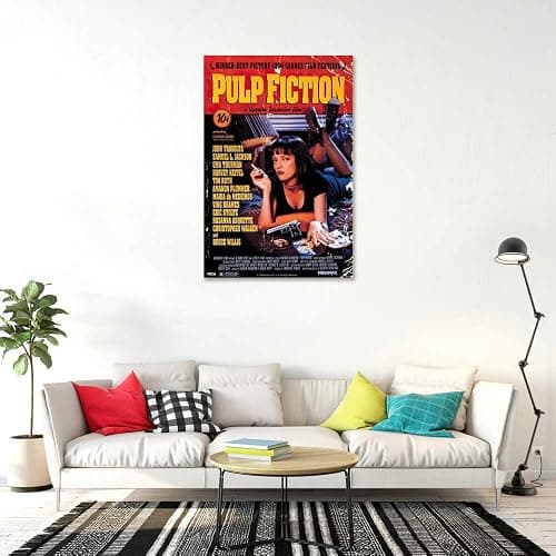 Pulp Fiction - Movie Poster (Regular Style - Uma Thurman On Bed) (Size: 24" x 36") thumbnail 4