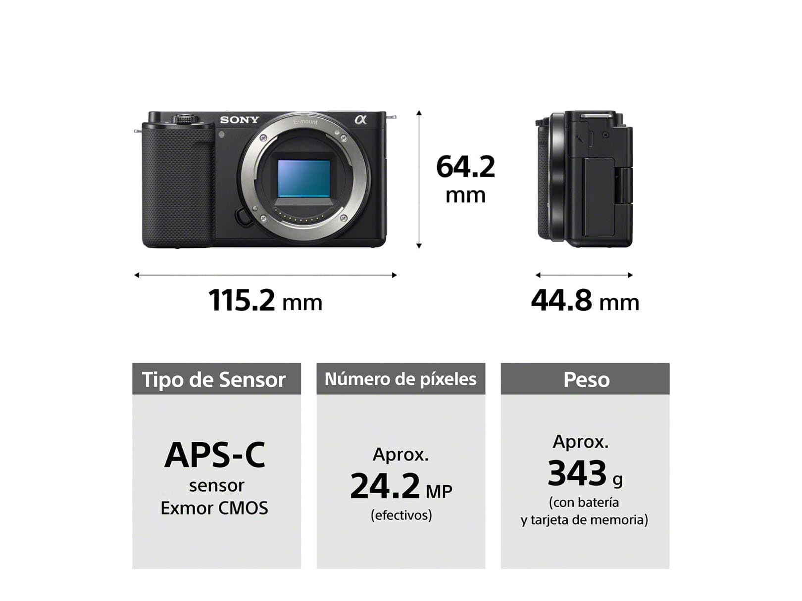 Sony Alpha Cámara Vlogging con Lentes Intercambiables Sensor APS-C con Lente Zoom 1650 I ZV-E10 thumbnail 2