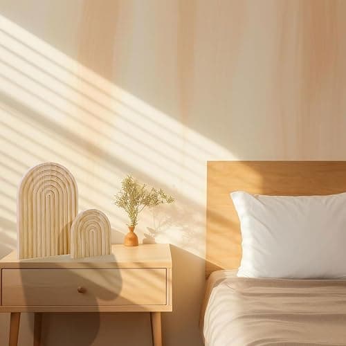 AFAMITOO 2Pcs Wooden Rainbow Arch Decor Set - Boho Chic Aesthetic Shelf & Serving Board - Ideal for Living Room, Kitchen, Home Office Decor thumbnail 4