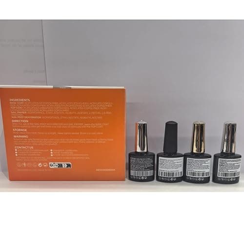 modelones Nail Dehydrator and Primer with Gel Base & Top Coat Set, Acid Free Acrylic Supplies Primer Glossy Gel Nail Polish Top Coat thumbnail 9