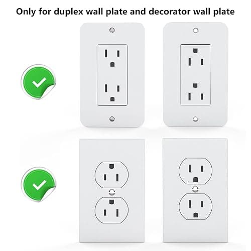 WALI Outlet Shelf Wall Holder,Bathroom Walls Shelves up to 10lbs Standard Vertical Duplex Wall Shelf Organizer for Smart Home Decor Space Saving Power Tools, Toothbrush (OLS002-W), 2 Pack, White thumbnail 8