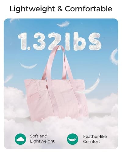 BAGSMART Tote Bag for Women, Tote Bag with Zipper Work Tote with Compartments Nurse Shoulder Hanbag for Travel, Gym thumbnail 7