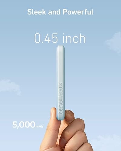 Anker 621 Magnetic Portable Charger (MagGo), 5,000mAh Wireless Power Bank with USB-C Cable, Magsafe-Compatible Battery Pack for iPhone 16/15/14/13/12 Series thumbnail 7