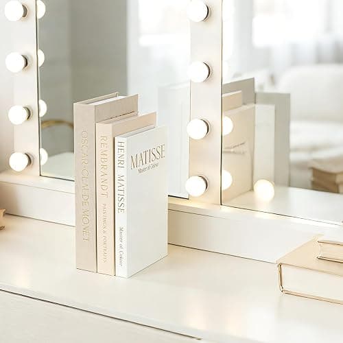 WOPIPAL Set of 3 Decorative Books for Home Decor, Linen Faux Books for Coffee Table, Bookshelf or Mantel, Aesthetic Fake Book Storage Boxes with Magnetic Snap for Photo Organization & Keepsakes Box thumbnail 7