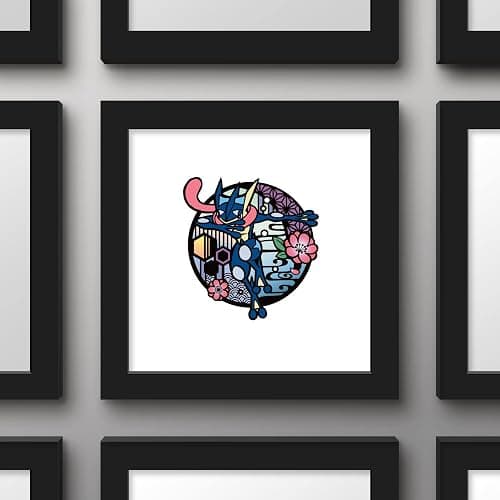 Trends International Gallery Pops Pokémon - Wagara Greninja Wall Art Wall Poster, 12.00" x 12.00", Black Frame Version thumbnail 4