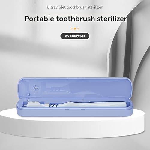 ZL-34L Portable Toothbrush Steriliser Toothbrush Steriliser Box Toothbrush Degerminator Steriliser Battery Powered ligent Toothbrush Steriliser C + A Lamps Ships Without Battery Pink thumbnail 8