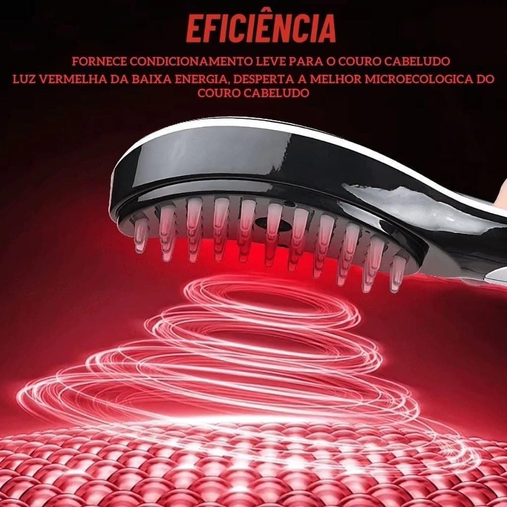 Escova Massageadora com Laser 4 em 1 – Tratamento Capilar e Antiqueda thumbnail 3
