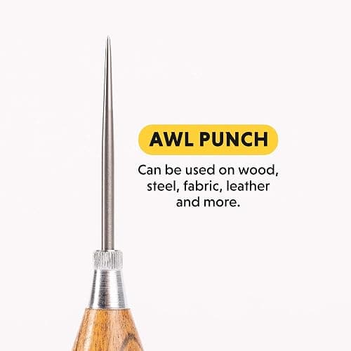 General Tools Scratch Awl Tool with Hardwood Handle - Scribe, Layout Work, & Piercing Wood - Alloy Steel Blade thumbnail 6
