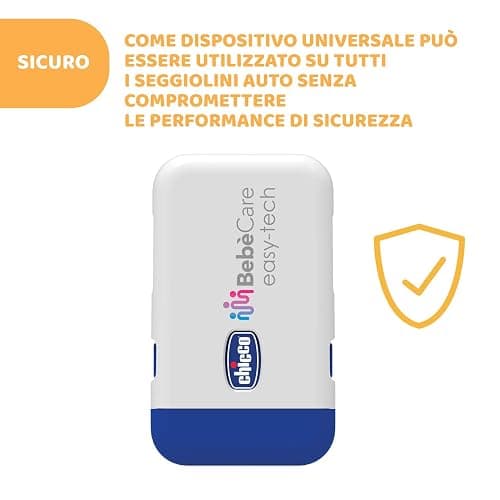 Chicco Bebècare Easy-Tech Dispositivo Anti Abbandono Universale Per Seggiolino Auto, Bianco Blu, ‎16 x 11 x 2.5 cm, 60 grammi thumbnail 3