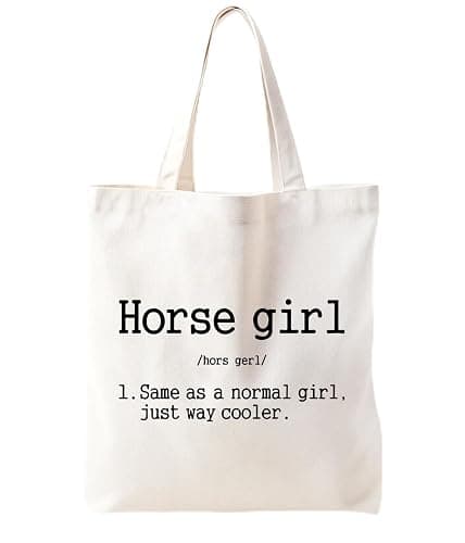 Zeghk Horse Tote Bag, Horse Lover Gifts for Women, Canvas Tote Bags for Women, Horse Gifts, Birthdays Gift for Women - Image 1