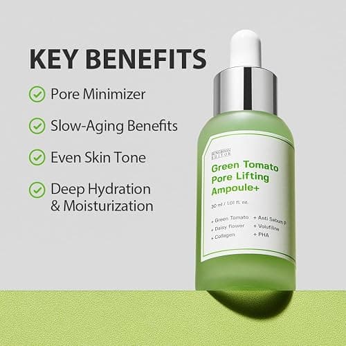 SUNGBOON EDITOR Green Tomato Pore Lifting Ampoule | Pore Minimizer Serum with Niacinamide & Green Tomato Extract | Hydrating & Firming Care for Sensitive Skin | Korean Skincare thumbnail 5