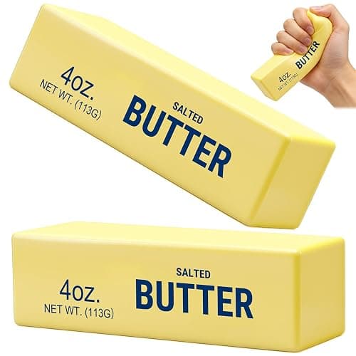 Slow Rebound Cute Butter Squeeze Stress Balls,Slow Rising Dumpling Squishy Butter Squeeze Toy,Nee Butter Squishy Relief Fidget Toys,Slow Rising Squishy Toy Gifts-2Pcs - Image 1