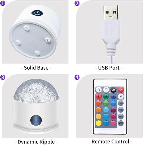 Galaxy Projector Night Light, USB Rechargeable Star Projector Light with Remote Control, 16 Colors Night Lights Milky Way Sensory Light for Kid, LED Nebula Lamp for Kids Adults, Room Party Decor Gift thumbnail 8