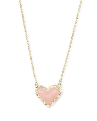 Kendra Scott Ari Heart Adjustable Length Pendant Necklace for Women, Fashion Jewelry - Image 1