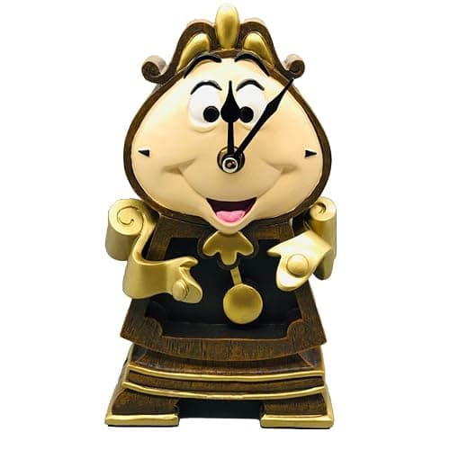 Beauty and The Beast Candle Holder Candle Holder Ornament Alarm Clock Ornament Retro Home Decoration Collection Resin Ornament- Birthday Gift (Clock) - Image 1