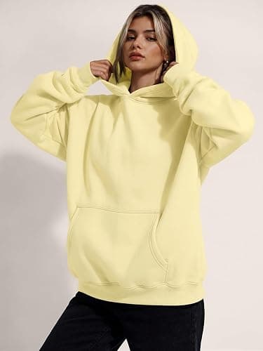 Trendy Queen Women Oversized Hoodies Fall Outfits | Gentle Skin Feel, Aesthetic Drop Shoulder, Large Kangaroo Pocket, Seamless Daily Outfit Match thumbnail 5