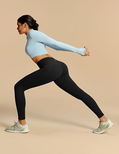 Heathyoga Fleece Lined Leggings with Pockets for Women Thermal Leggings Warm Leggings Women Winter High Waisted Yoga Pants thumbnail 3