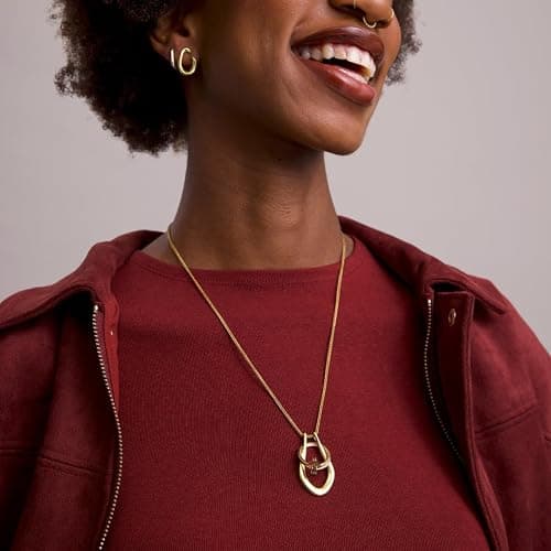Pixie Wing Vesta Ring Keeper Necklace, 18k Gold-Plated Engagement Ring Holder for Women (17.7" chain with 4'' extender) thumbnail 7