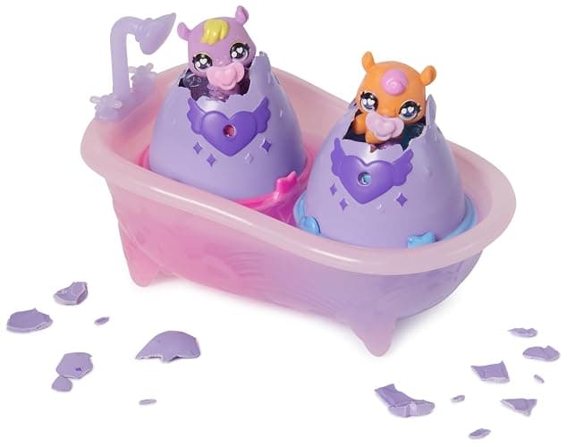 Hatchimals Alive, Make a Splash Playset with 15 Accessories, Bathtub, 2 Color-Change Mini Figures in Self-Hatching Eggs, Gifts & Stocking Stuffers for Girls & Boys thumbnail 8